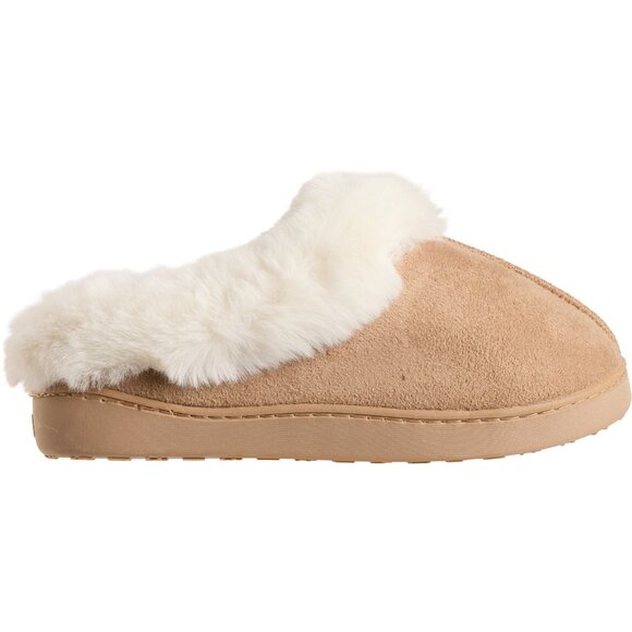 NEW Cuddl Duds Microsuede Faux-Fur Cuff Slippers For Women 925 1s8 - Picture 4 of 9